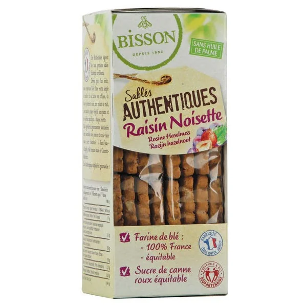 Biscuit raisin noisette Authentique 175g