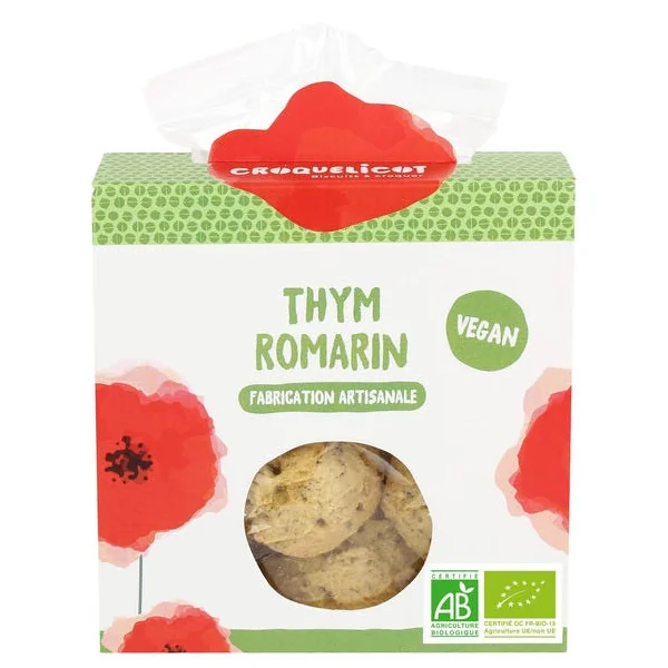 Biscuits Salés Thym Romarin (sachet de 90g)