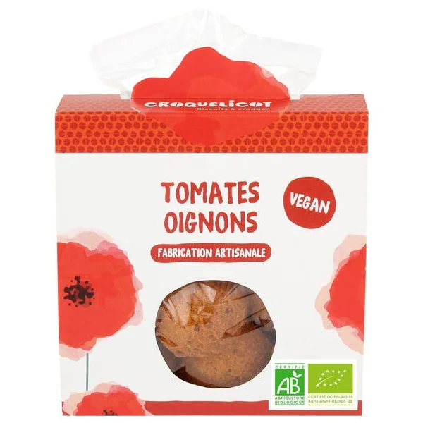 Biscuits Salés Tomate & Oignons (90g)