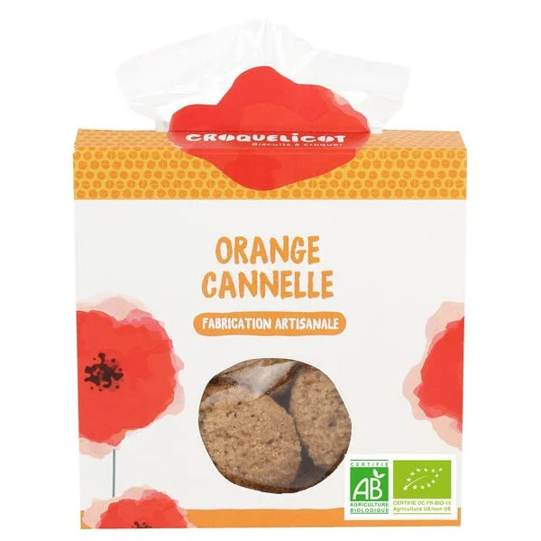 Biscuits Sucrés Orange Cannelle (sachet de 130g)