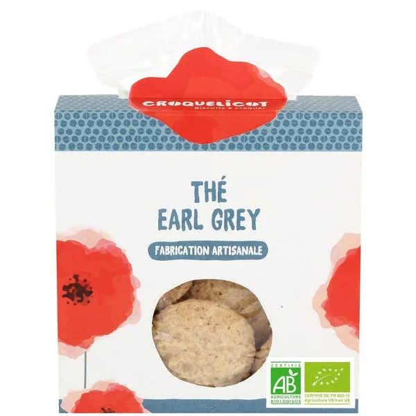 Biscuits Sucrés Thé Earl Grey (sachet de 130g)