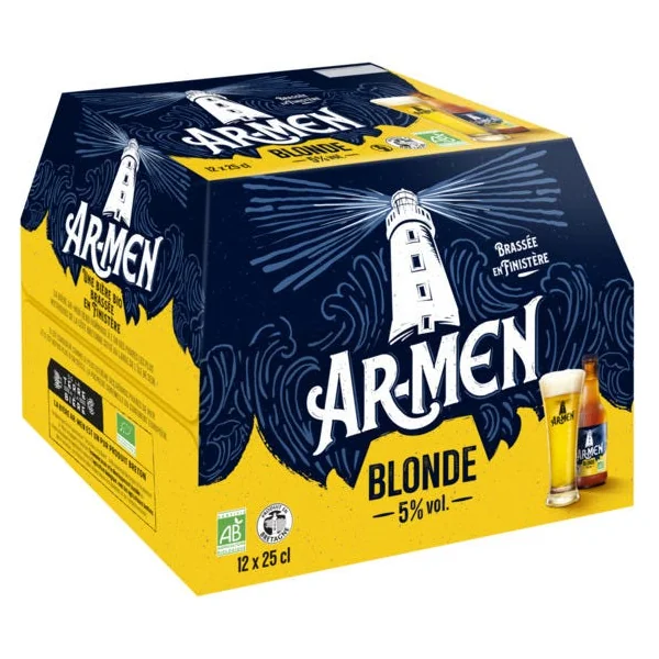Bière blonde Ar Men 5° 25cl (12) pack