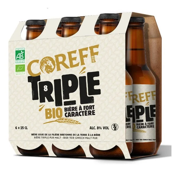 Bière Coreff triple 8° 25cl (6) pack