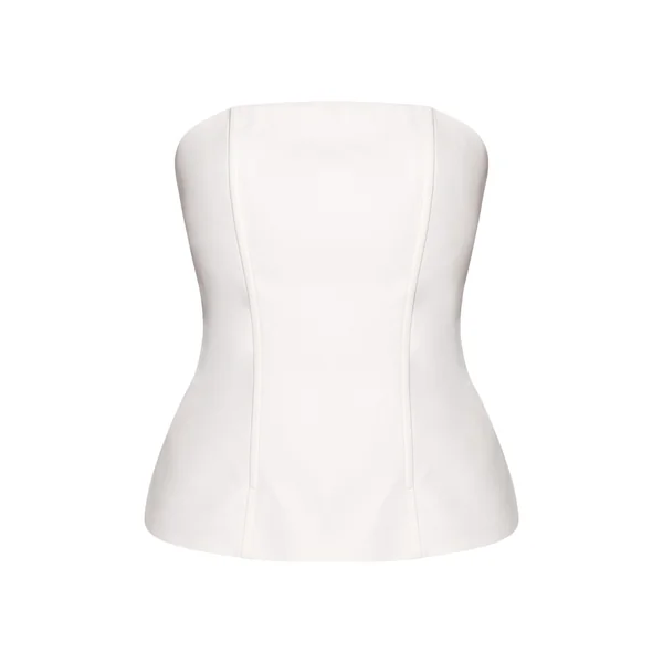 Blanc Bandeau Long Stretch Tissé