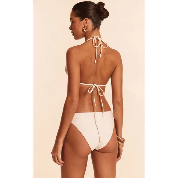 Blanc Haut De Bikini Triangle Blanc À Mélanger Et Assortir