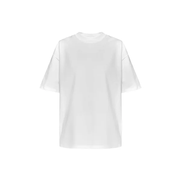 Blanc T-shirt Oversize En Coton Épais Avec Graphisme Bonjour