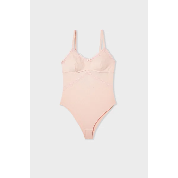 Body post-mastectomie coton et dentelle