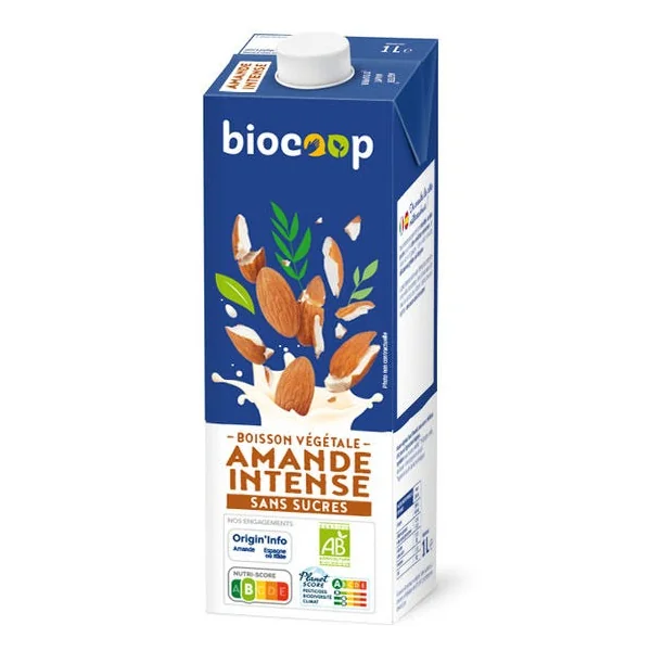 Boisson amande intense sans sucre 1L