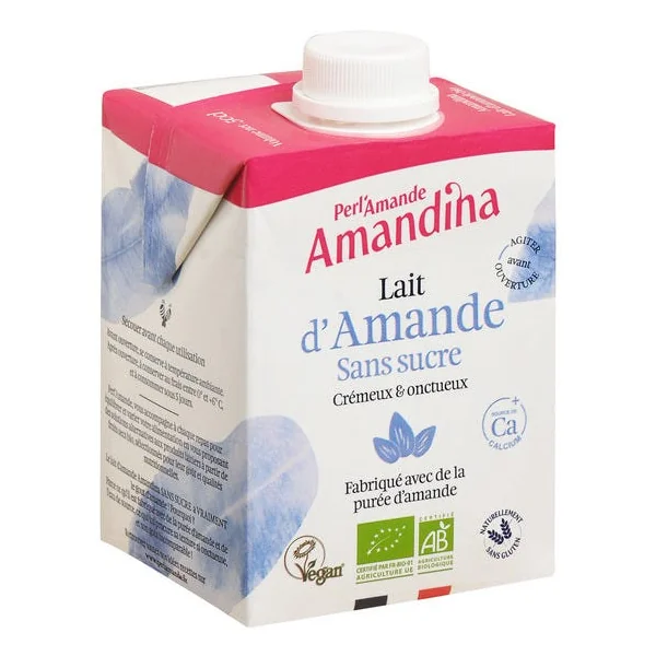 Boisson amande sans sucre Amandina 50cl
