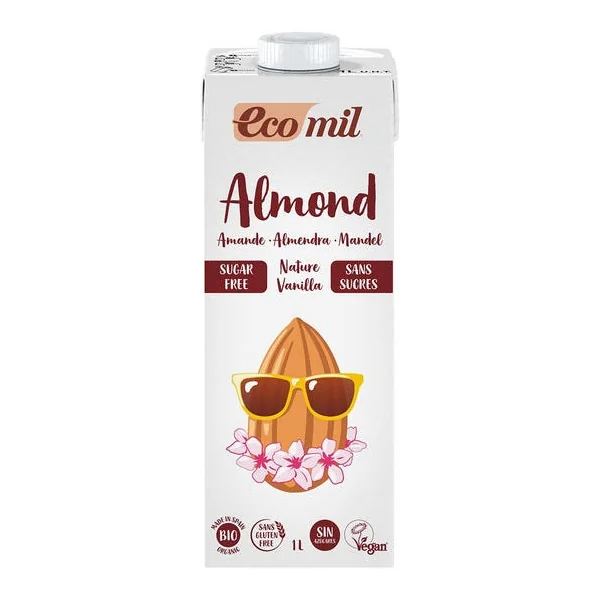 Boisson amande vanille sans sucre 1L