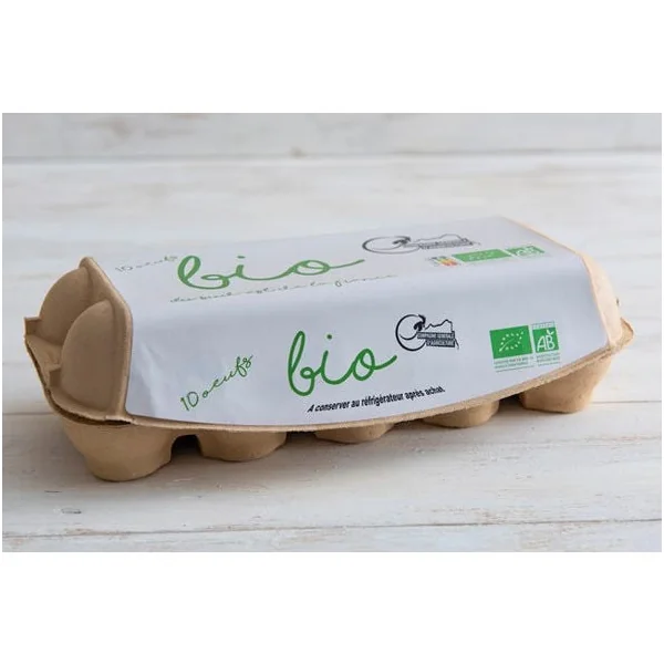 boite de 10 œufs Bio- calibre moyen