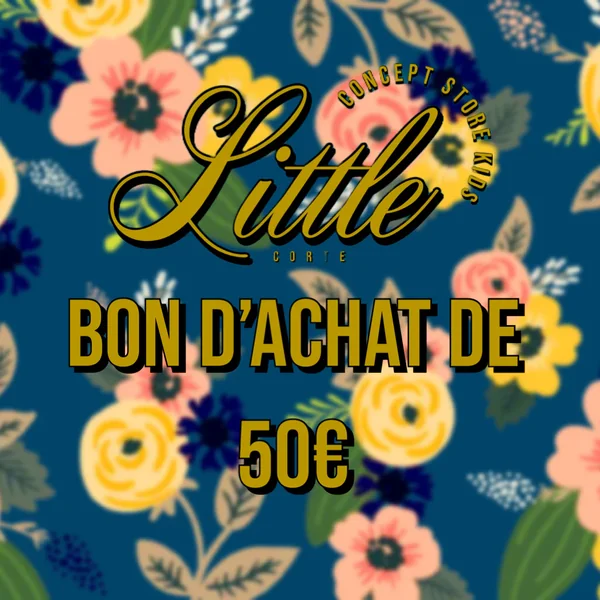 Bon d'achat 50€ - Soins Bébé Naturels & Produits Maman Après Naissance