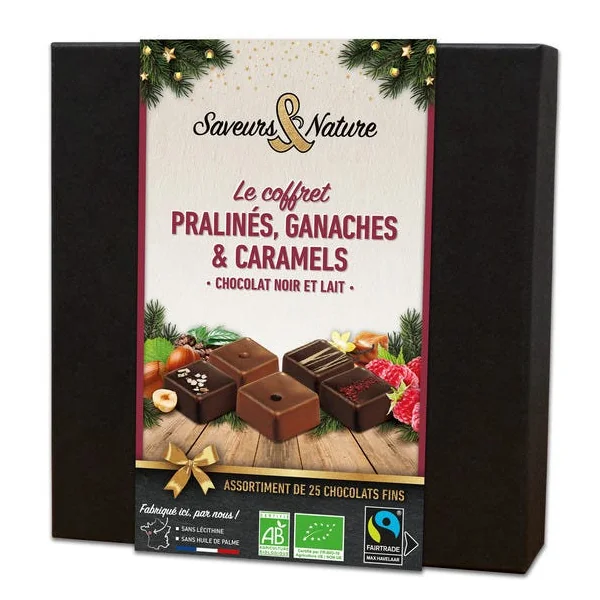 Bouchée assortiment chocolat noir lait (25) 200g