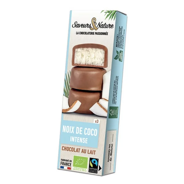 Bouchée coco chocolat lait (3) 45g