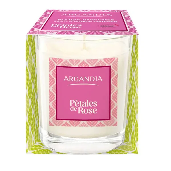 Bougie pétales de rose 75g