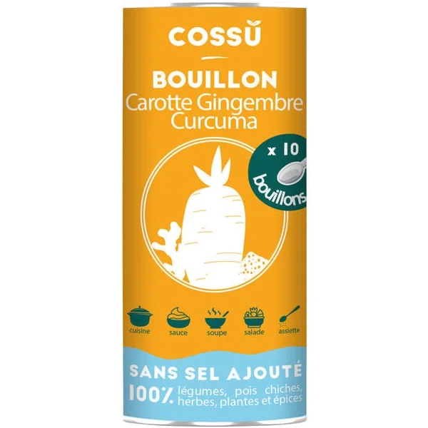 Bouillon carotte gingembre curcuma 40g