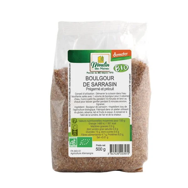 Boulgour de sarrasin prégermé précuit 500g