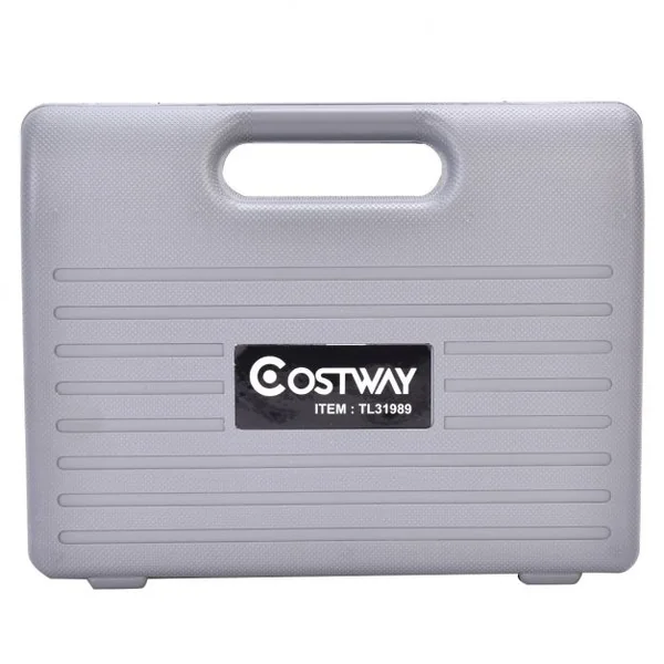 Boîte à Outil de Réparation pour Vélo 44 Pièces Coffret d'Outils Professionnel en Acier au Carbone et PE, 32x6,5x26cm