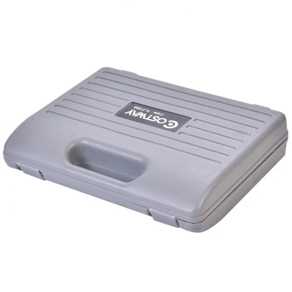 Boîte à Outil de Réparation pour Vélo 44 Pièces Coffret d'Outils Professionnel en Acier au Carbone et PE, 32x6,5x26cm