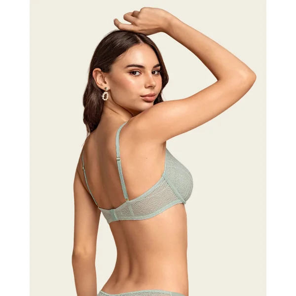 Bralette avec arceaux en dentelle légère et douce