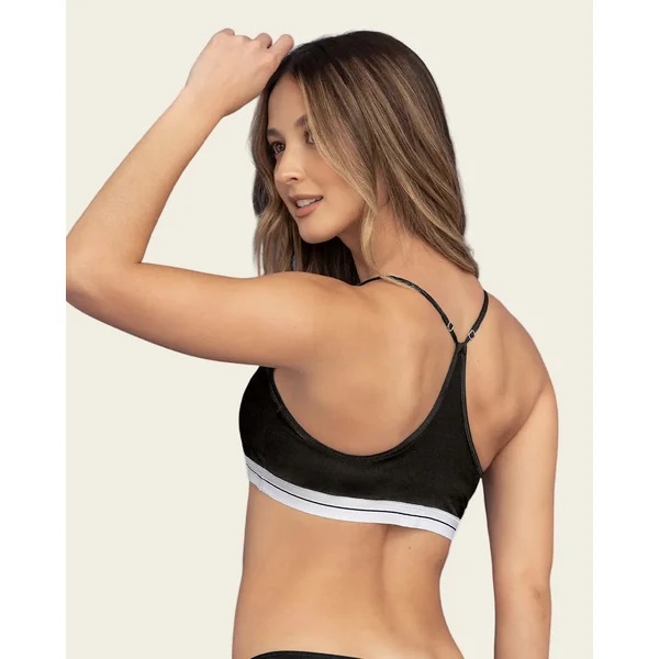 Bralette en coton ultra confortable à bretelles réglables