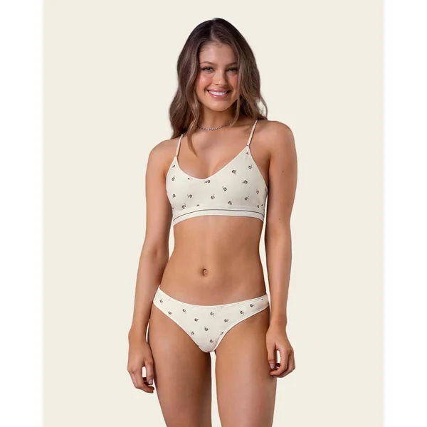 Bralette en coton ultra confortable à bretelles réglables