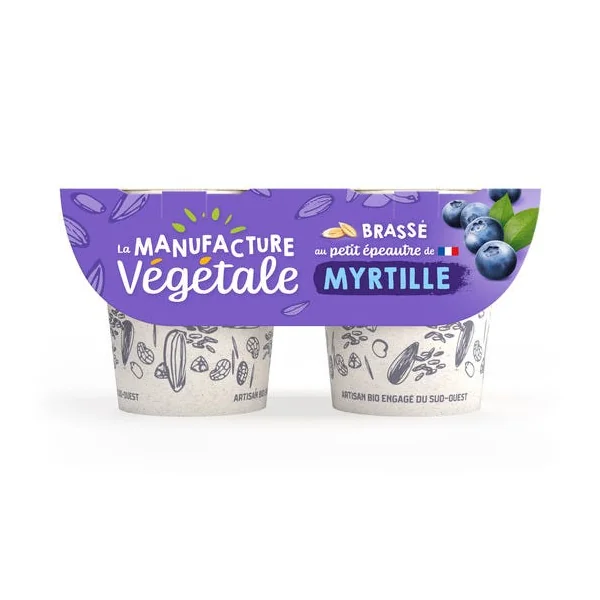Brassé végétal petit épeautre myrtille 2x115g