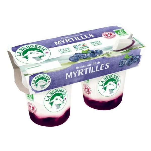 Brebis lit myrtille 2x125g