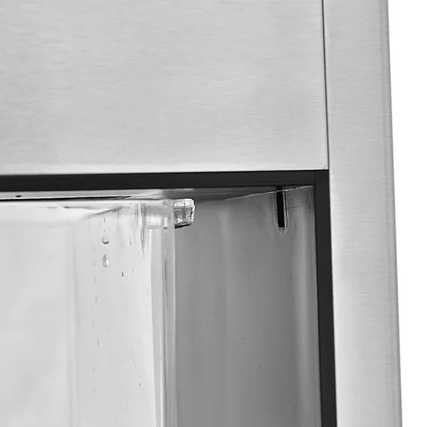 Broyeur à glace électrique pour glace pilée machine en Acier Inox 12kg/h avec entonnoir récipient collecte Utilisation Facile