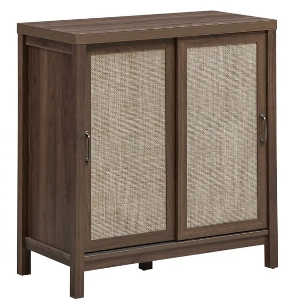 Buffet Bahut Meuble de Rangement en Bois 86x44,5x91,5CM avec 2 Portes Coulissantes et Etagère Réglable