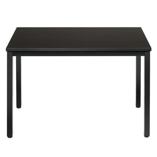 Bureau Informatique Bureau d'Études avec Range-câble Capacité 60kg en Métal+stratifié Mélaminé107x56,5x74cm Noyer