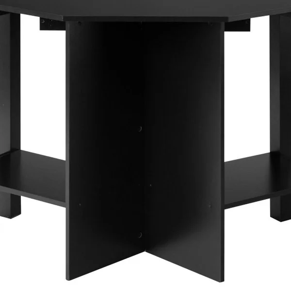 Bureau Informatique d’Angle Table d’Angle avec 2 Étagères et Tablette pour Clavier en Bois, 120x60x76,5cm, Blanc