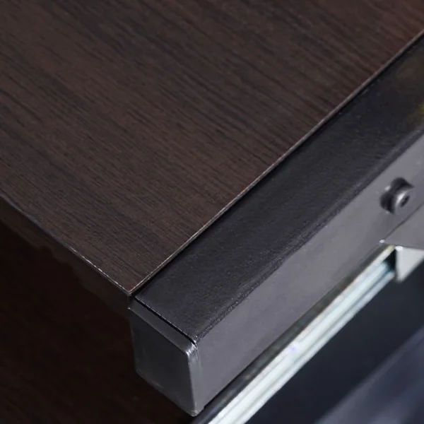 Bureau à Roulettes avec Plateau pour Clavier et Porte-souris Etagère Inférieure en MDF 75x50x75cm Marron