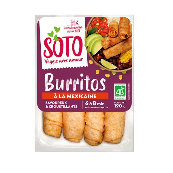 Burritos rouleaux mexicains 190g