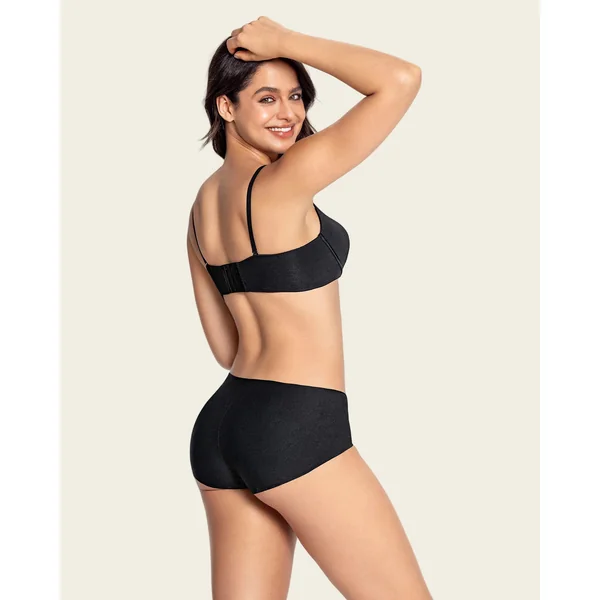 Bustier convertible en dentelle à demi-bonnets