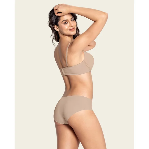 Bustier convertible en dentelle à demi-bonnets