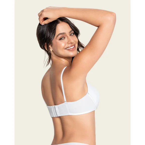Bustier convertible en dentelle à demi-bonnets
