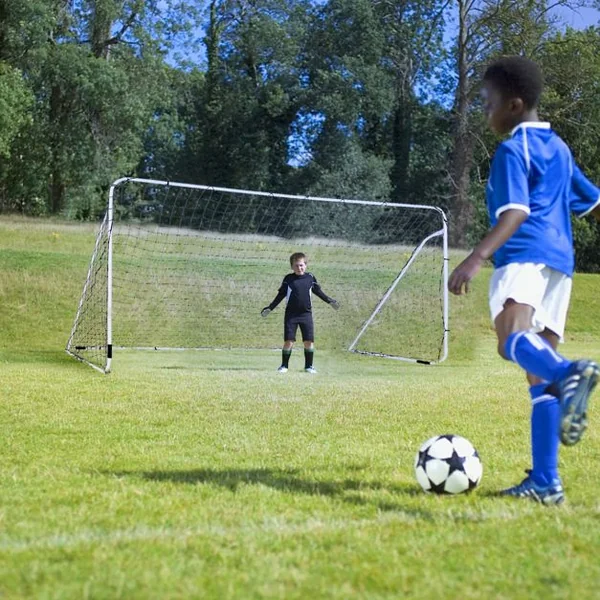 But de Foot Portable avec Filet et Sac de Transport pour Jouer Filet Solide et Poteaux Renforcé 365 x 153 x 183 CM