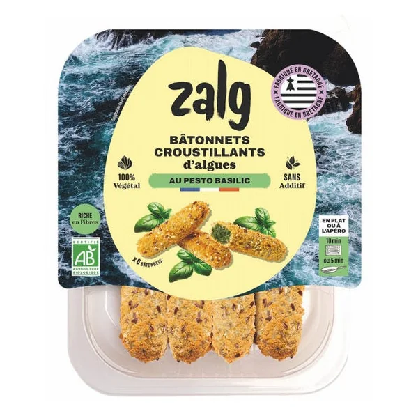 Bâtonnets croustillants algues pesto 130g