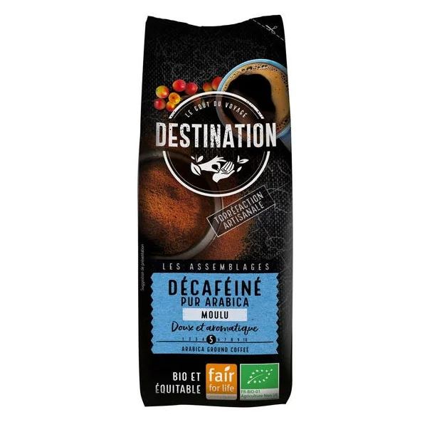 Café décaféiné pur arabica 250g