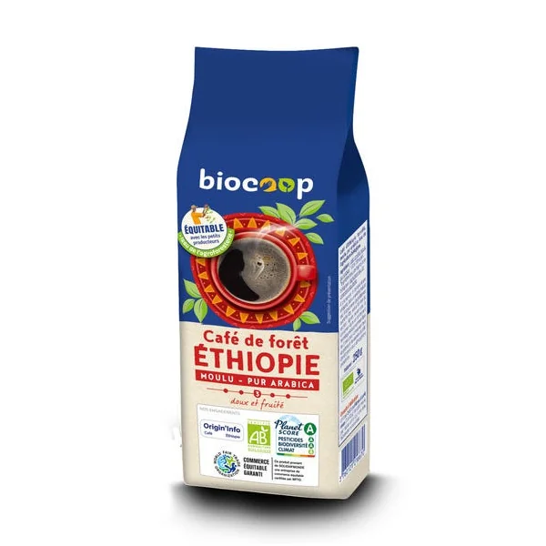 Café torréfié Ethiopie moulu 250g