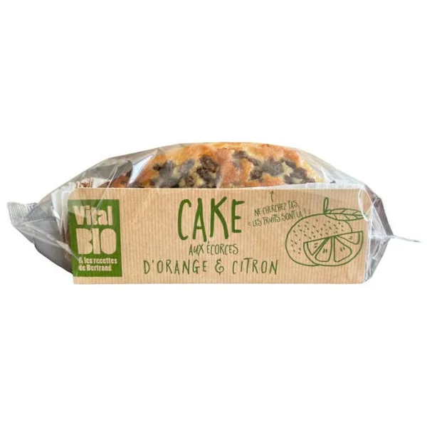 Cake aux écorces d'orange et de citron 340g
