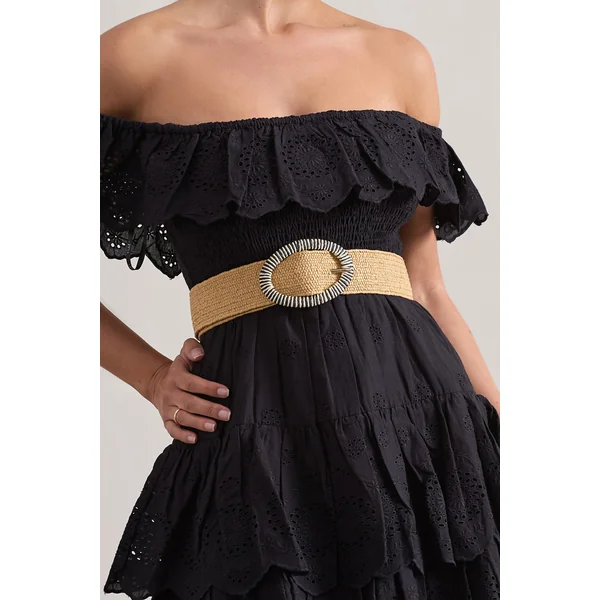 Campora | Ceinture tissée beige naturel