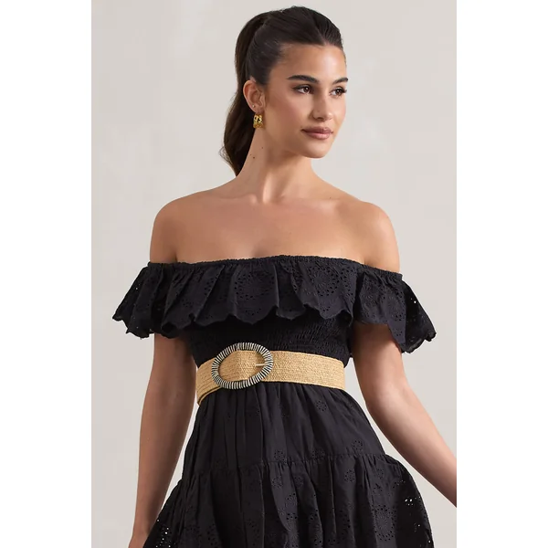 Campora | Ceinture tissée beige naturel
