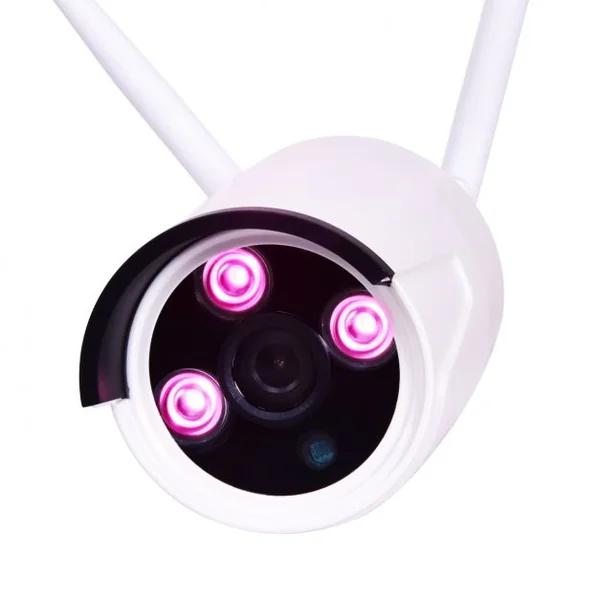 Caméra de Surveillance sans Fil Caméra IP Wifi Caméra de Sécurité 8W 5V 0,2A 1080P Rayon Infrarouge LED Lumières Etanche