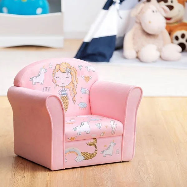 Canapé / Fauteuil pour Enfant 4 Formes Mignon Design Ergonomique Dossier Confortable