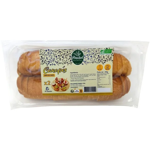 Canapés briochés rond 250g