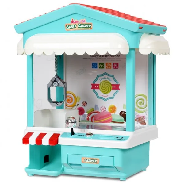 Candy Grabber électronique Machine attrape à bonbons à jouets automatique avec câble USB et 8 billets en plastique -Bleu