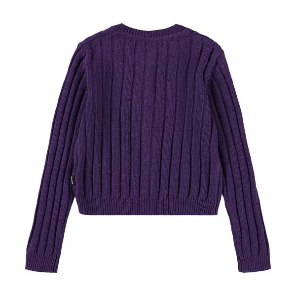 Cardigan violet Gloria fille Molo H25 - Soins Bébé Naturels & Produits Maman Après Naissance