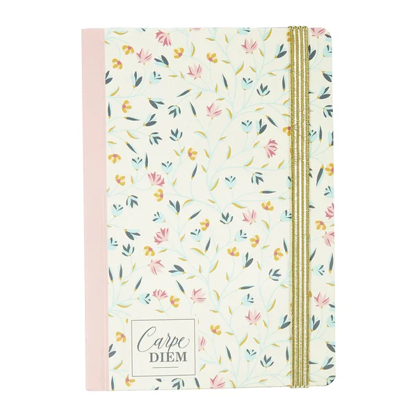 Carnet de notes A6 motif fleuri